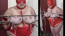 Granny has long in her udders then electro (estim) is applied - Part 2