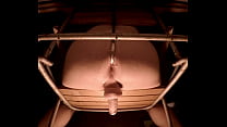 CHAIR OF MADNESS - Sub is tied on the chair and an anal hook with a ball at the end is inserted into his anus. It is gliding over his prostate and making him go crazy. NO ESCAPE. NO MERCY.