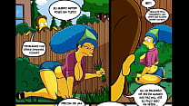 Historias pornô parodia - Os Simpsons, Ned Flanders e Marge Simpson